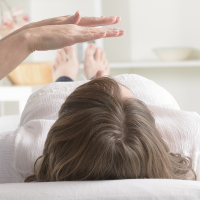Reiki Treatment on Couch